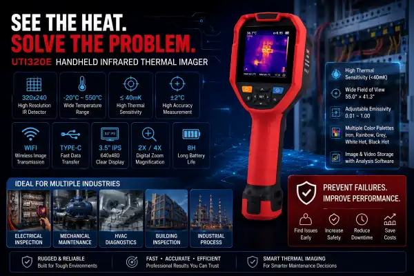 UTI320E Handheld Infrared Thermal Imager: Features You Should Know